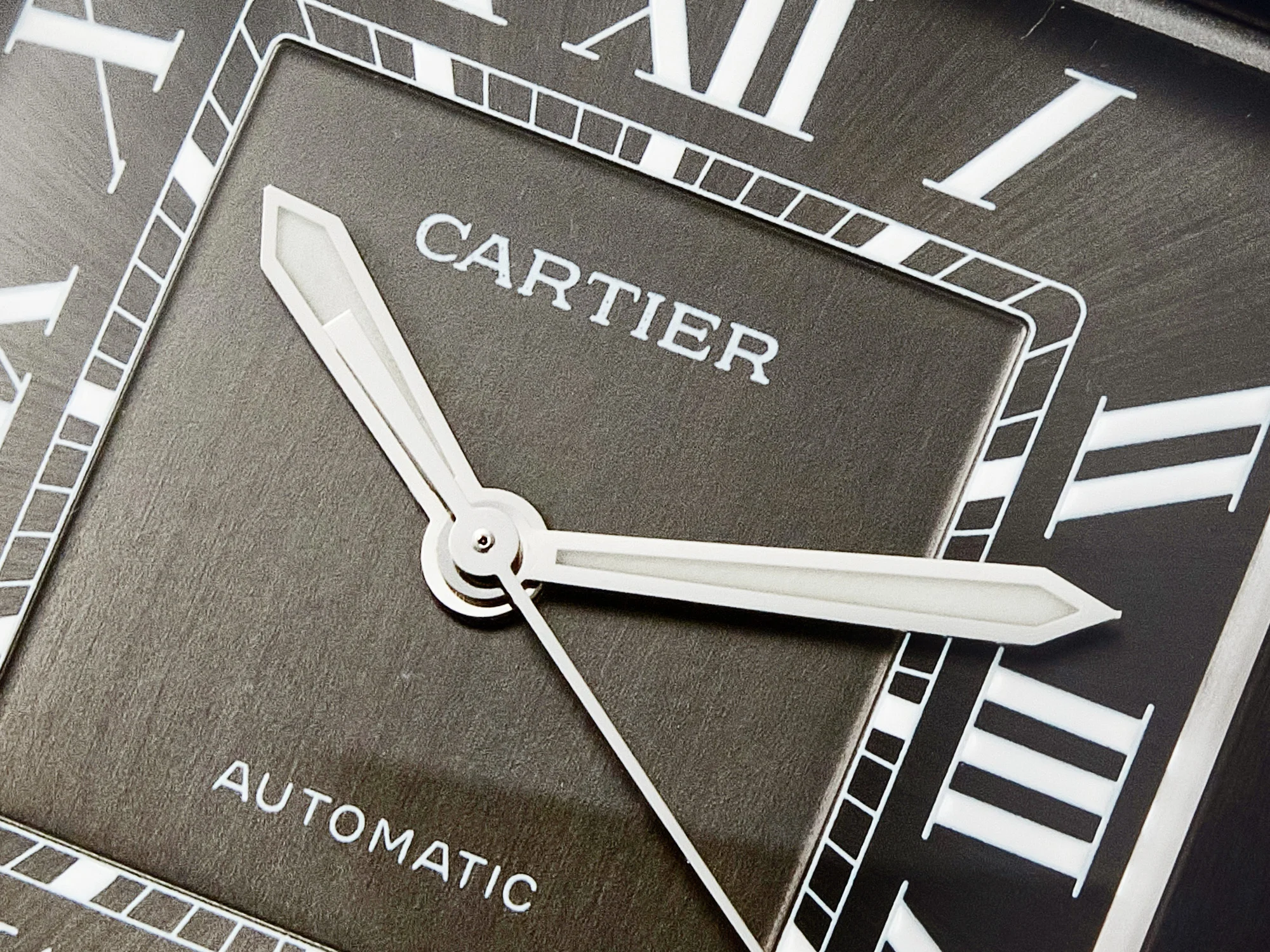 Santos de Cartier 40mm 2018 BVF 1:1 Best Edition Gray Bezel Gray Dial on SS SmartLinks Bracelet MIYOTA 9015