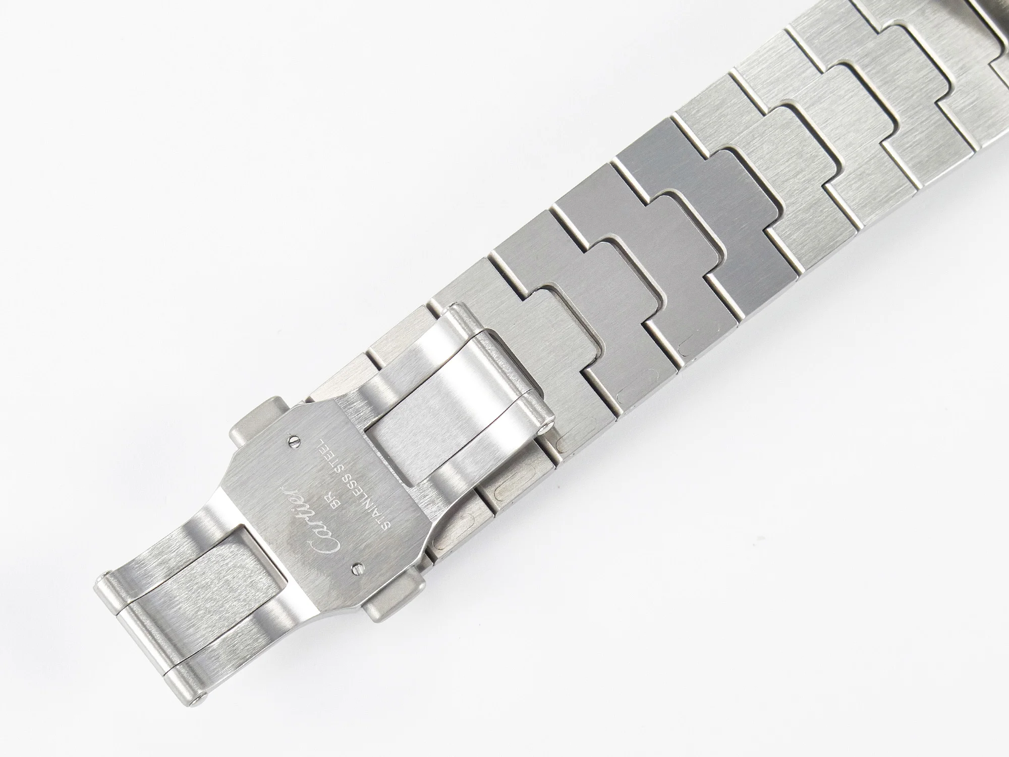 Santos de Cartier 40mm 2018 BVF 1:1 Best Edition YG Bezel White Dial on SS SmartLinks Bracelet MIYOTA 9015