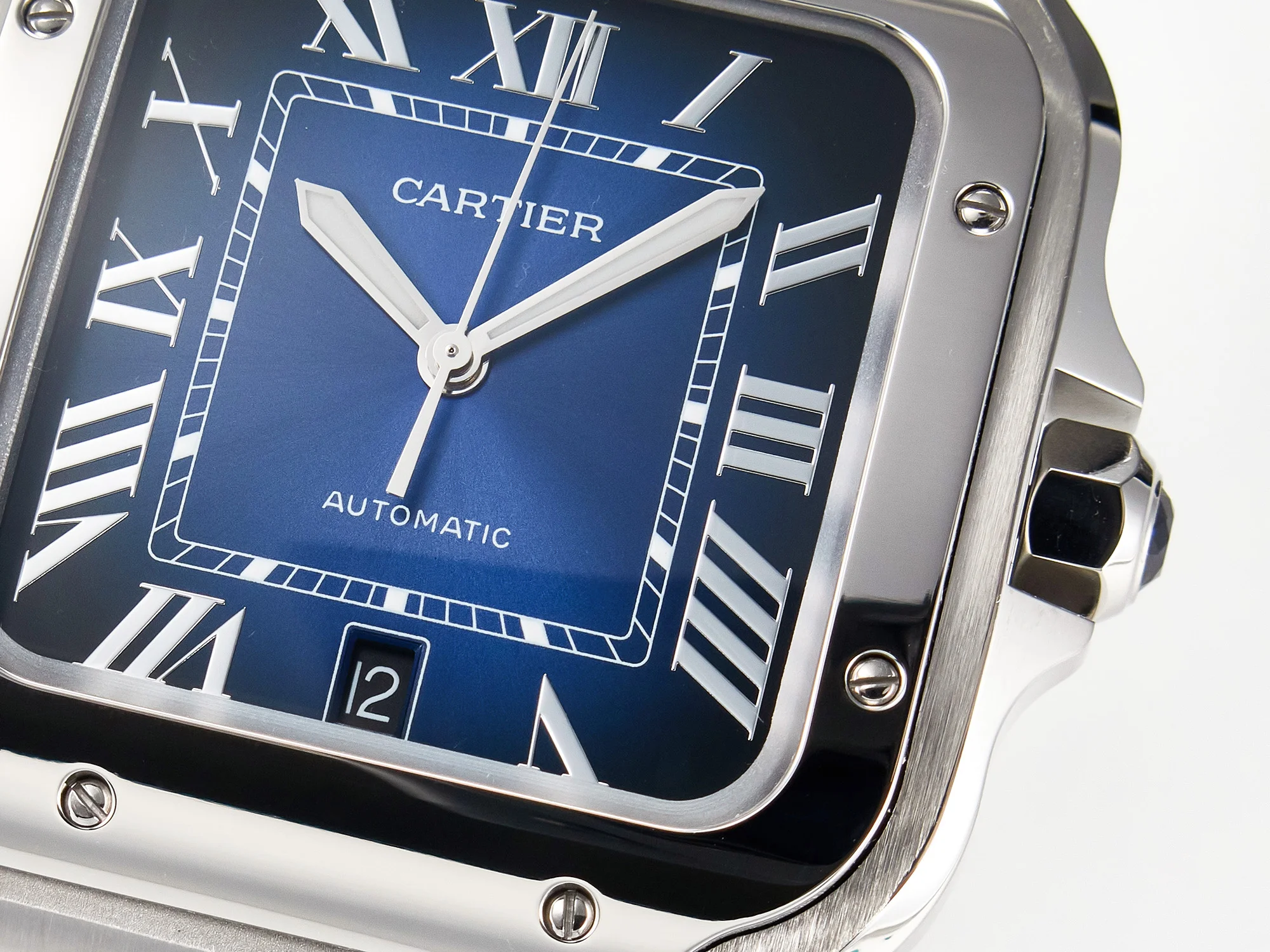 Santos de Cartier 40mm SS 2018 BVF 1:1 Best Edition Blue Dial on SS SmartLinks Bracelet MIYOTA 9015 V2