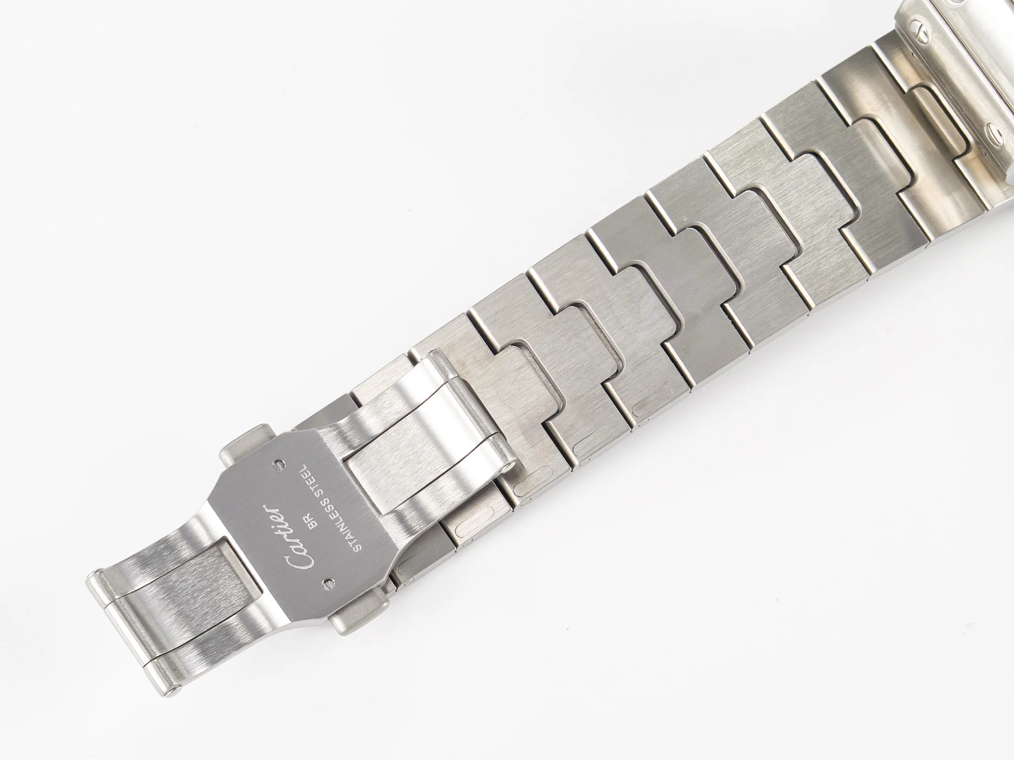 Santos de Cartier 40mm SS 2018 BVF 1:1 Best Edition Blue Dial on SS SmartLinks Bracelet MIYOTA 9015 V2