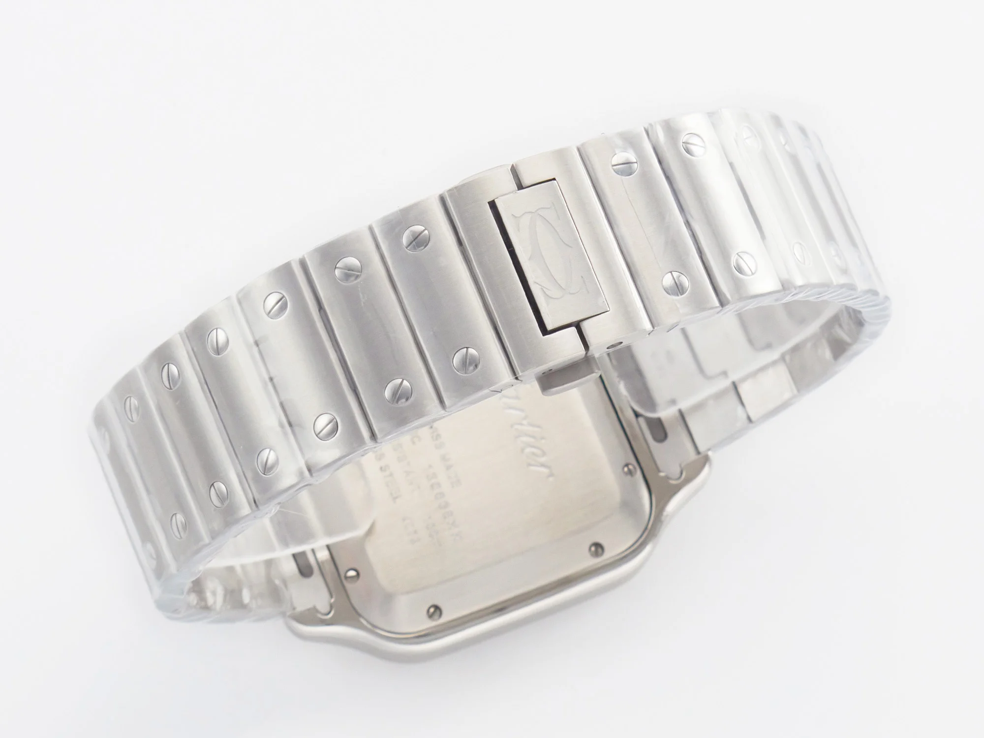 Santos de Cartier 40mm SS BVF 1:1 Best Edition White Dial on SS Bracelet MIYOTA 9015