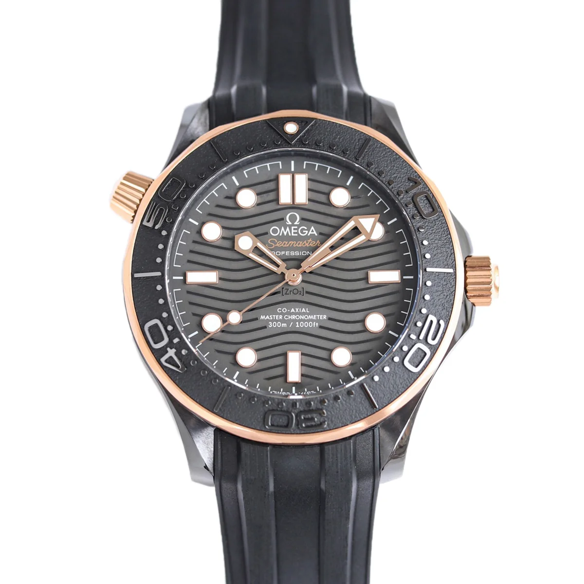 Seamaster Diver 300M Co-Axial Master Chronometer 43.5mm 210.62.44.20.01.001 on Rubber Strap