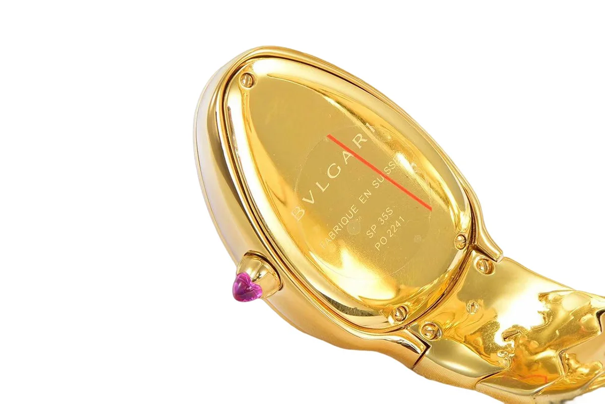 Serpenti Seduttori Watch Black Dial in Yellow Gold with Diamonds