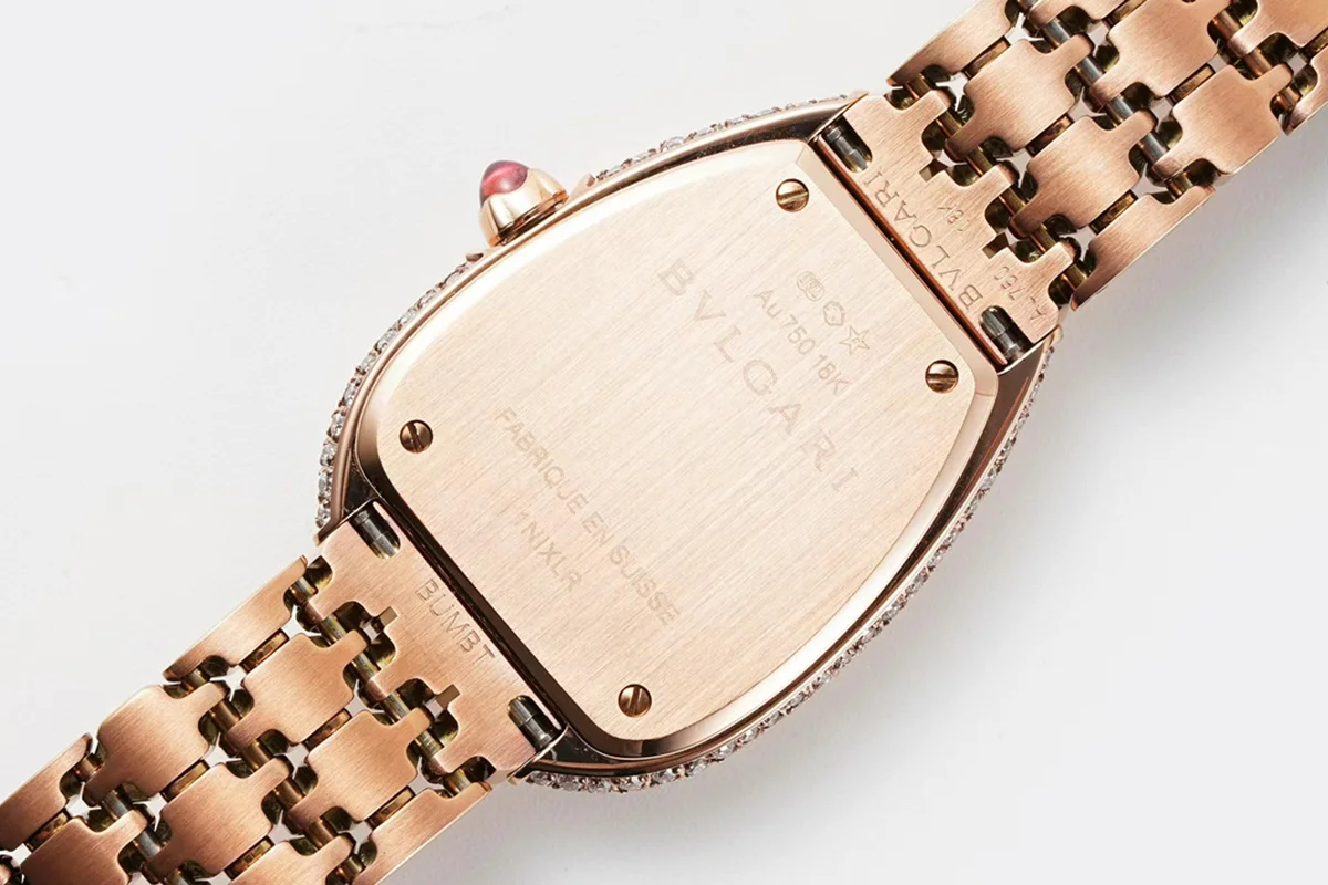 Serpenti Seduttori Watch Full Diamond Paved Dial in Yellow Gold