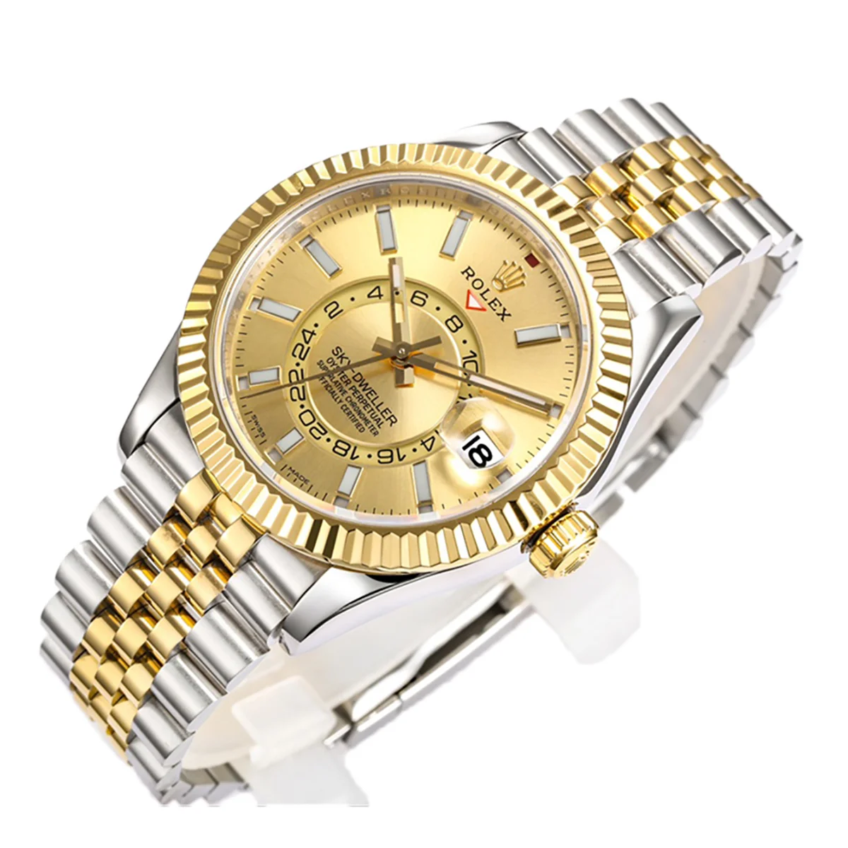 Sky-Dweller 326933 Champagne Dial in Steel/Yellow Gold