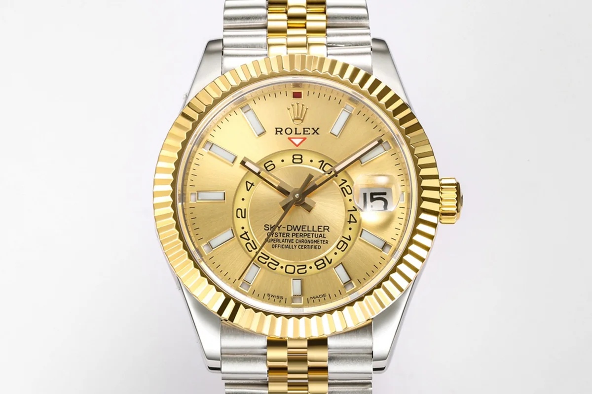 Sky-Dweller 326933 Champagne Dial in Steel/Yellow Gold
