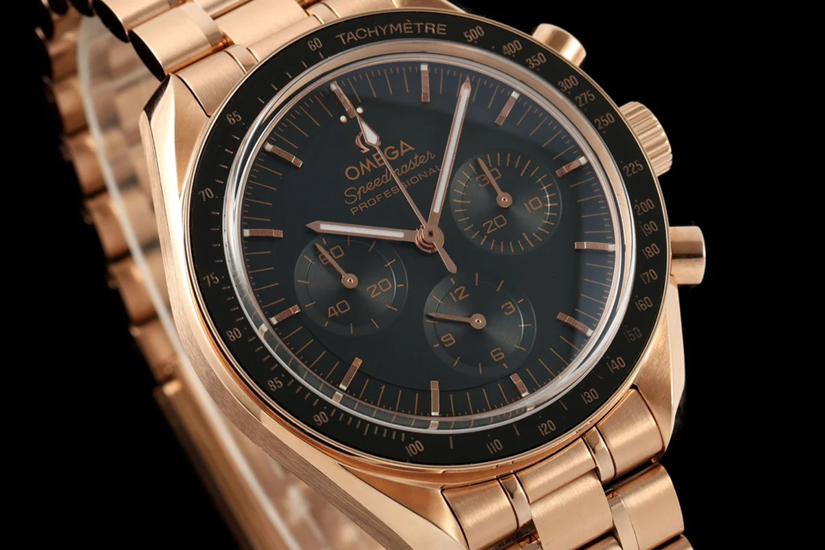 Speedmaster Black Dial on Rose Gold