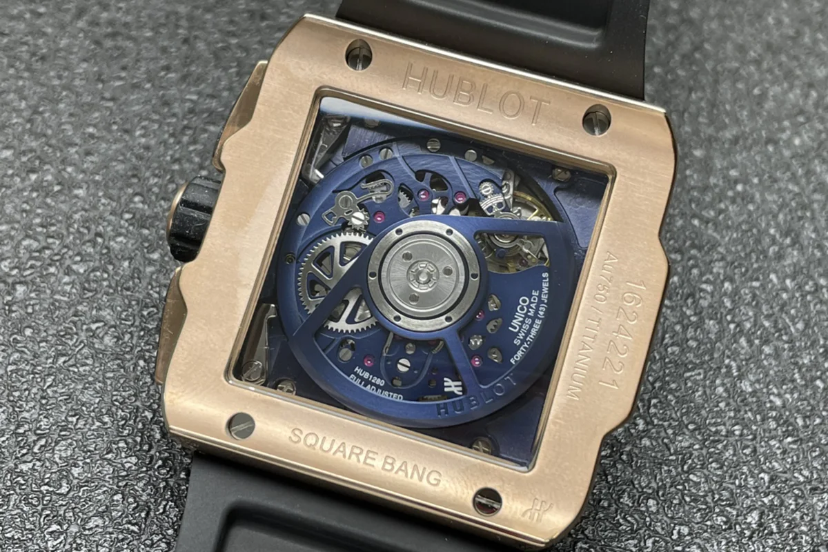 Square Bang Unico Gold Blue Ceramic