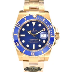 Submariner 40 116618LB Blue Ceramic in Gold