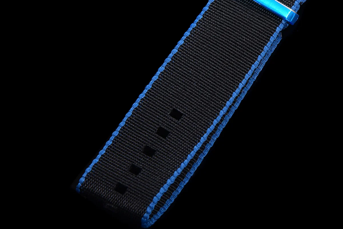 Tag Heuer Autavia Caliber 5 Blue Dial with Blue Ceramic Bezel on Nylon Strap