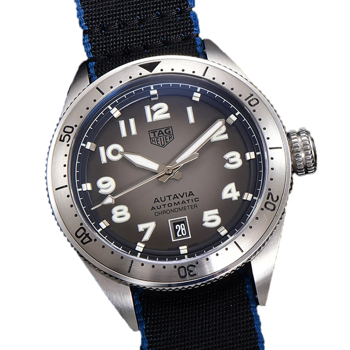 Tag Heuer Autavia Caliber 5 Grey Dial on Nylon Strap