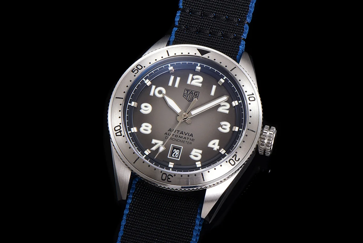 Tag Heuer Autavia Caliber 5 Grey Dial on Nylon Strap
