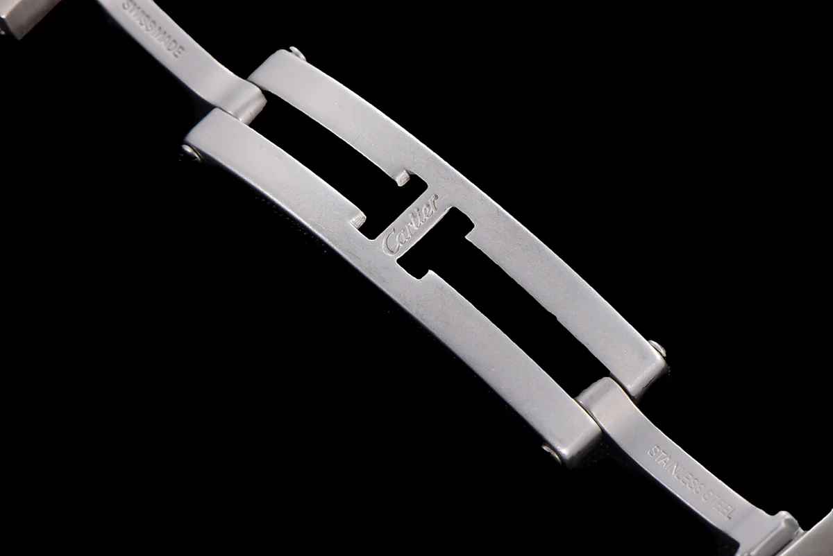 Tank Anglaise 30.2mm White Dial with Diamond Marker in Steel