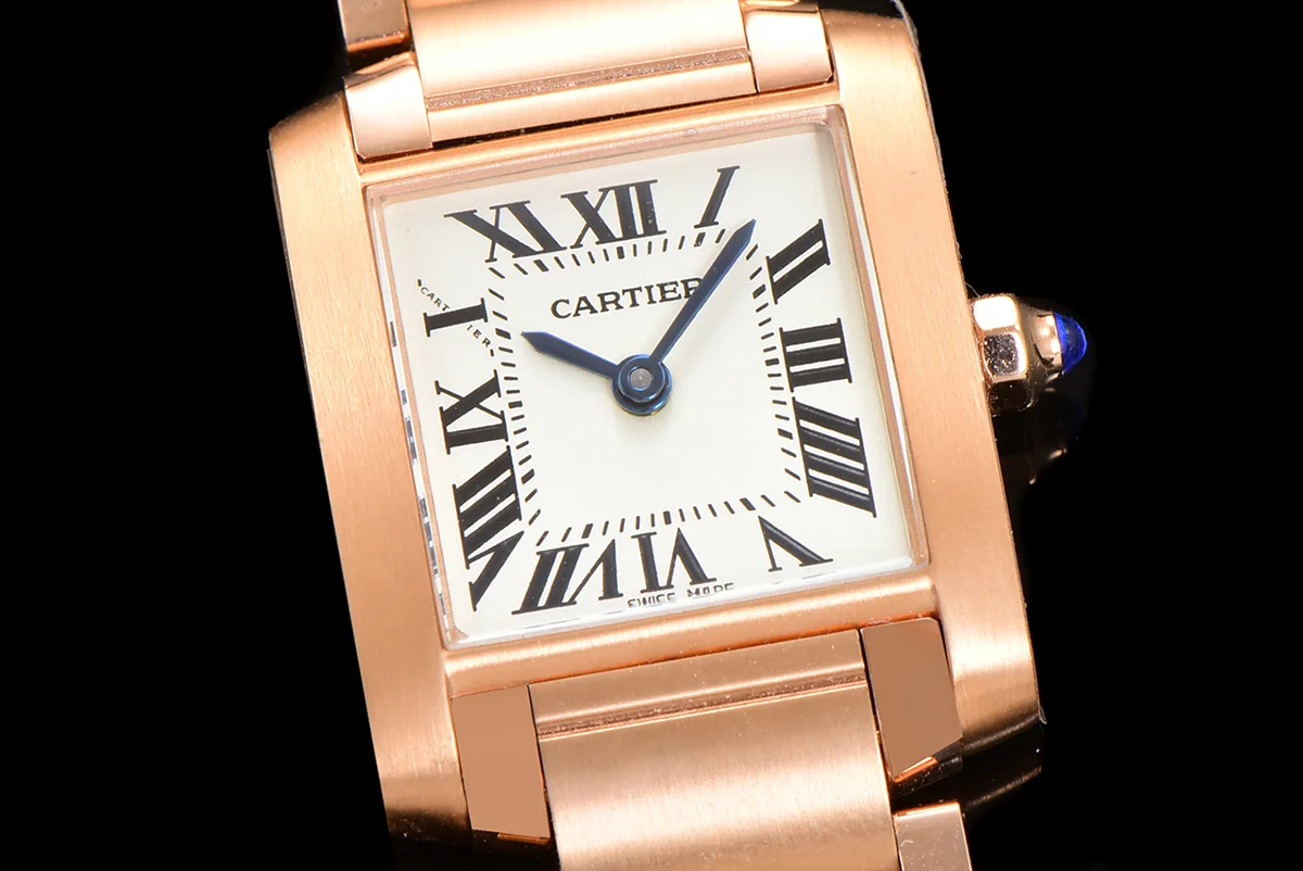 Tank Francaise Watch Small Rose Gold