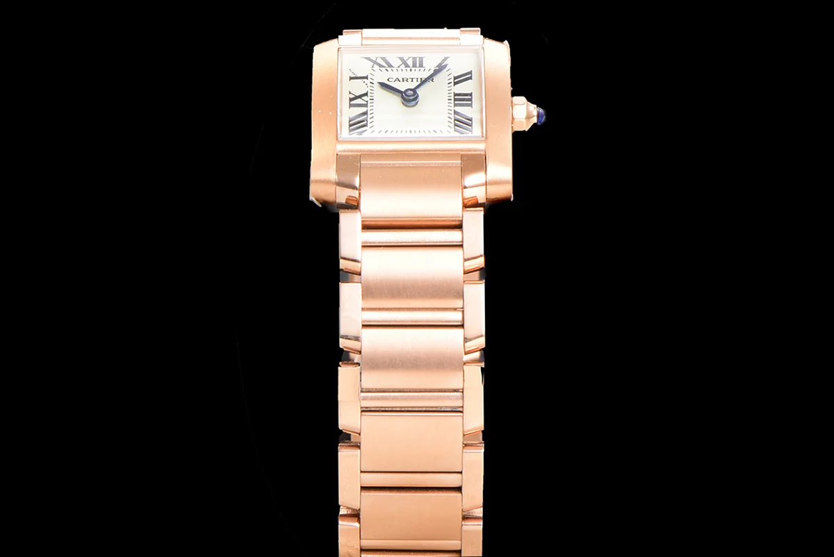 Tank Francaise Watch Small Rose Gold