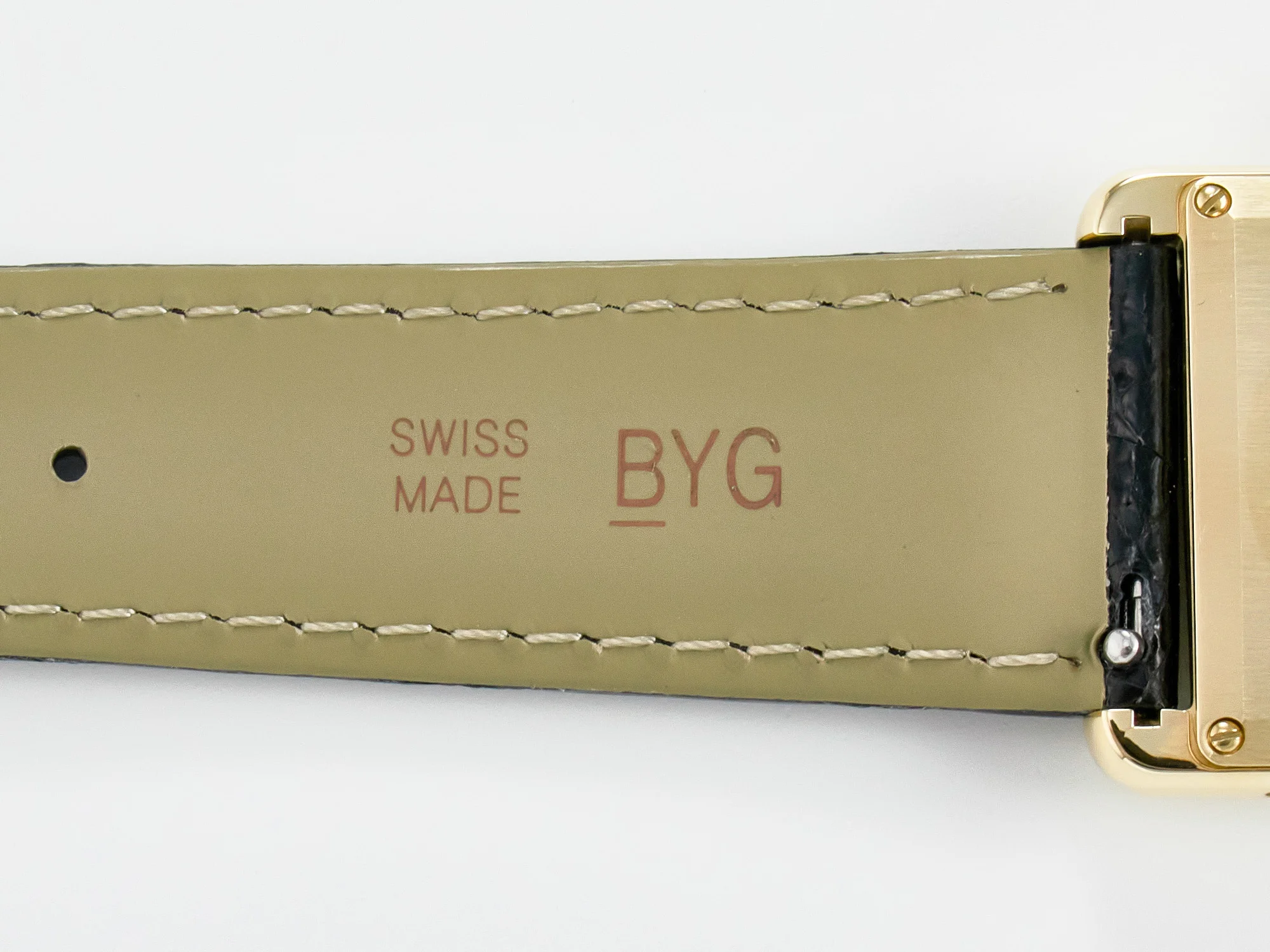 Tank Louis Cartier Large YG 33.7mm DRF 1:1 Best Edition Black Dial on Black Leather Strap Swiss Quartz