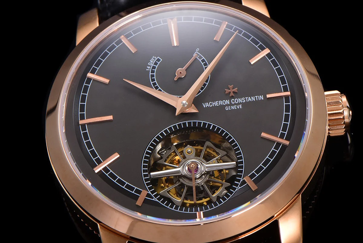 Traditionelle 14-Day Tourbillon Grey Dial in Rose Gold