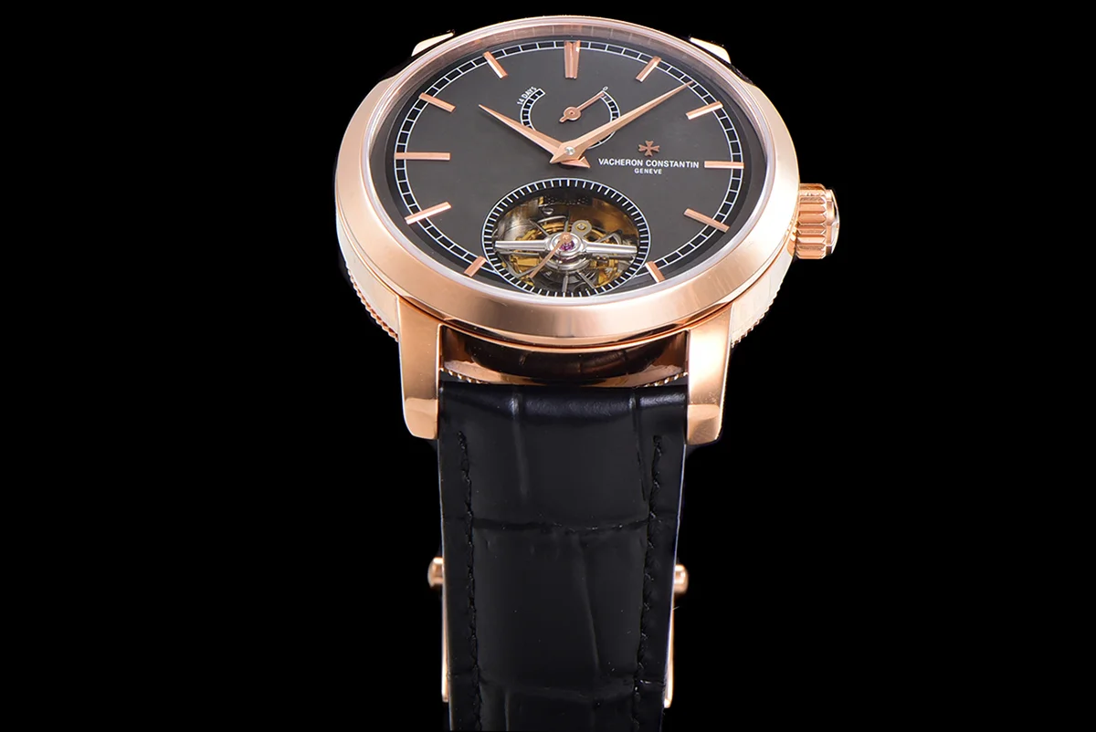 Traditionelle 14-Day Tourbillon Grey Dial in Rose Gold
