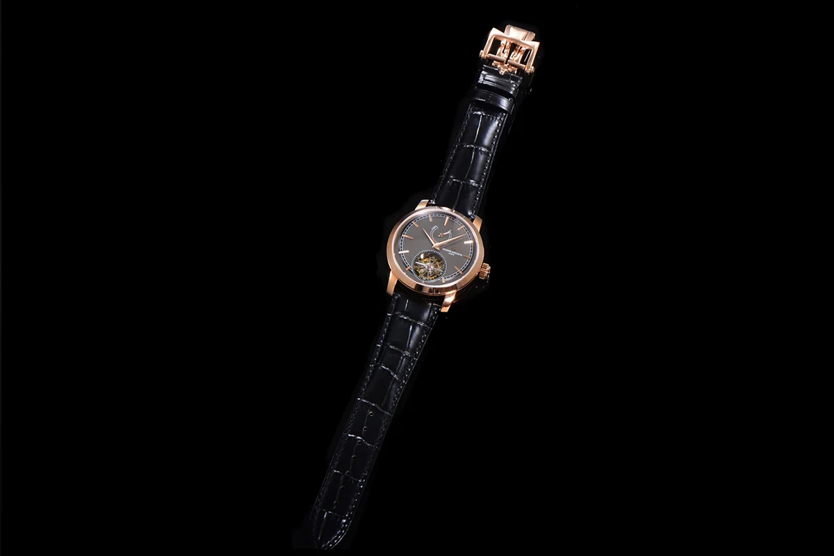 Traditionelle 14-Day Tourbillon Grey Dial in Rose Gold