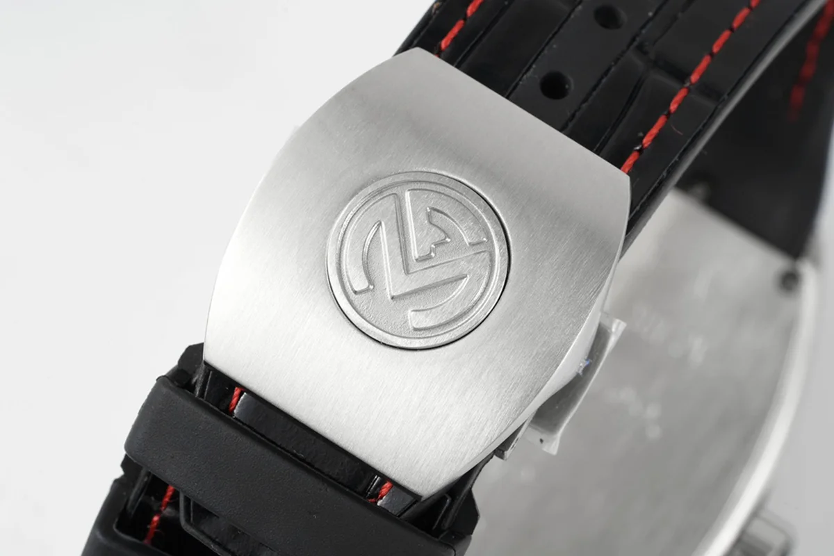 Vanguard Black Dial with Red Markers V 45
