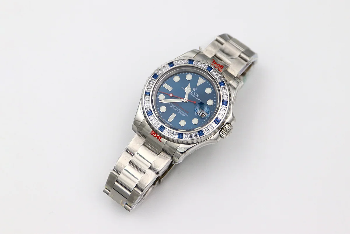 Yacht-Master 116622 BLSO Blue Dial with Blue and White Diamond Bezel