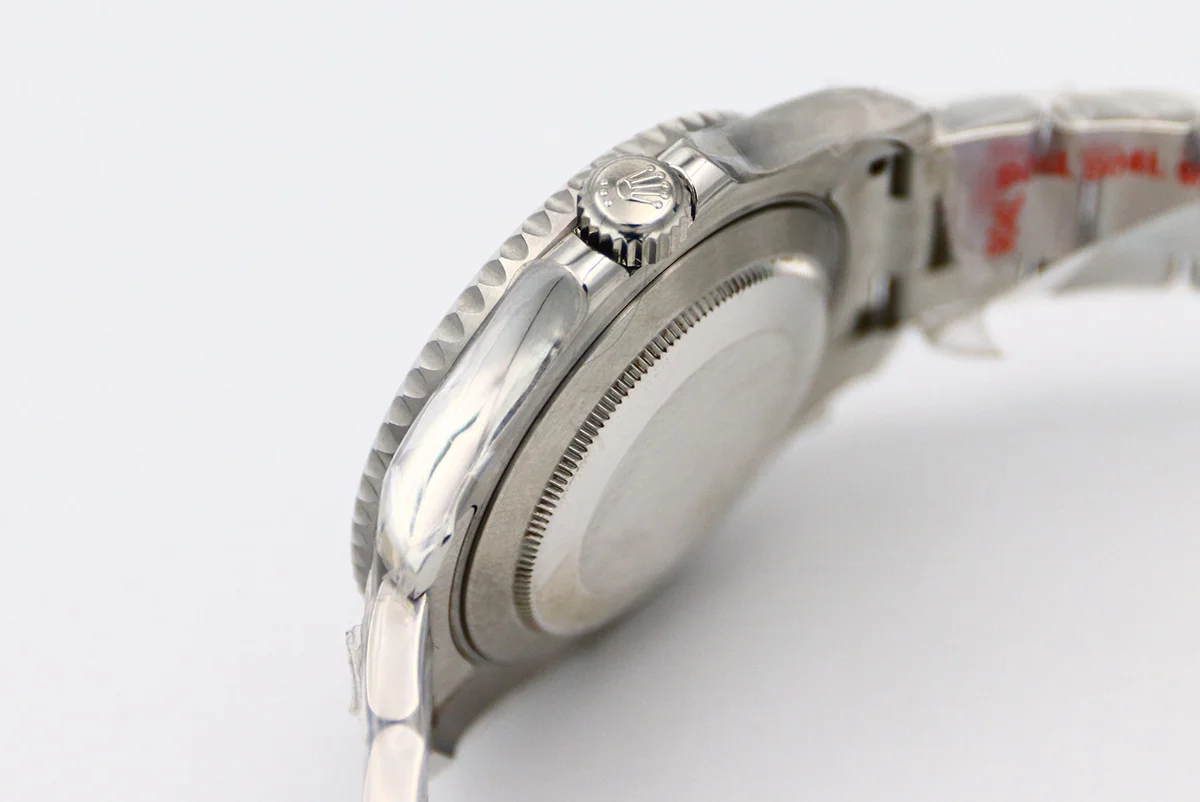 Yacht-Master 116622 Platinum Dial with Red and Blue Diamond Bezel