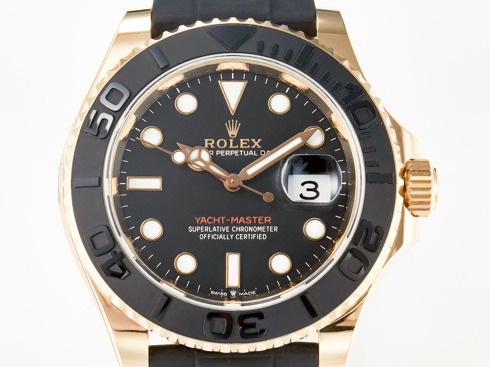 Yacht-Master 126655 ARF RG/Tungsten1:1 Best Edition on Oysterflex Rubber Strap VR3235(Gain Weight )