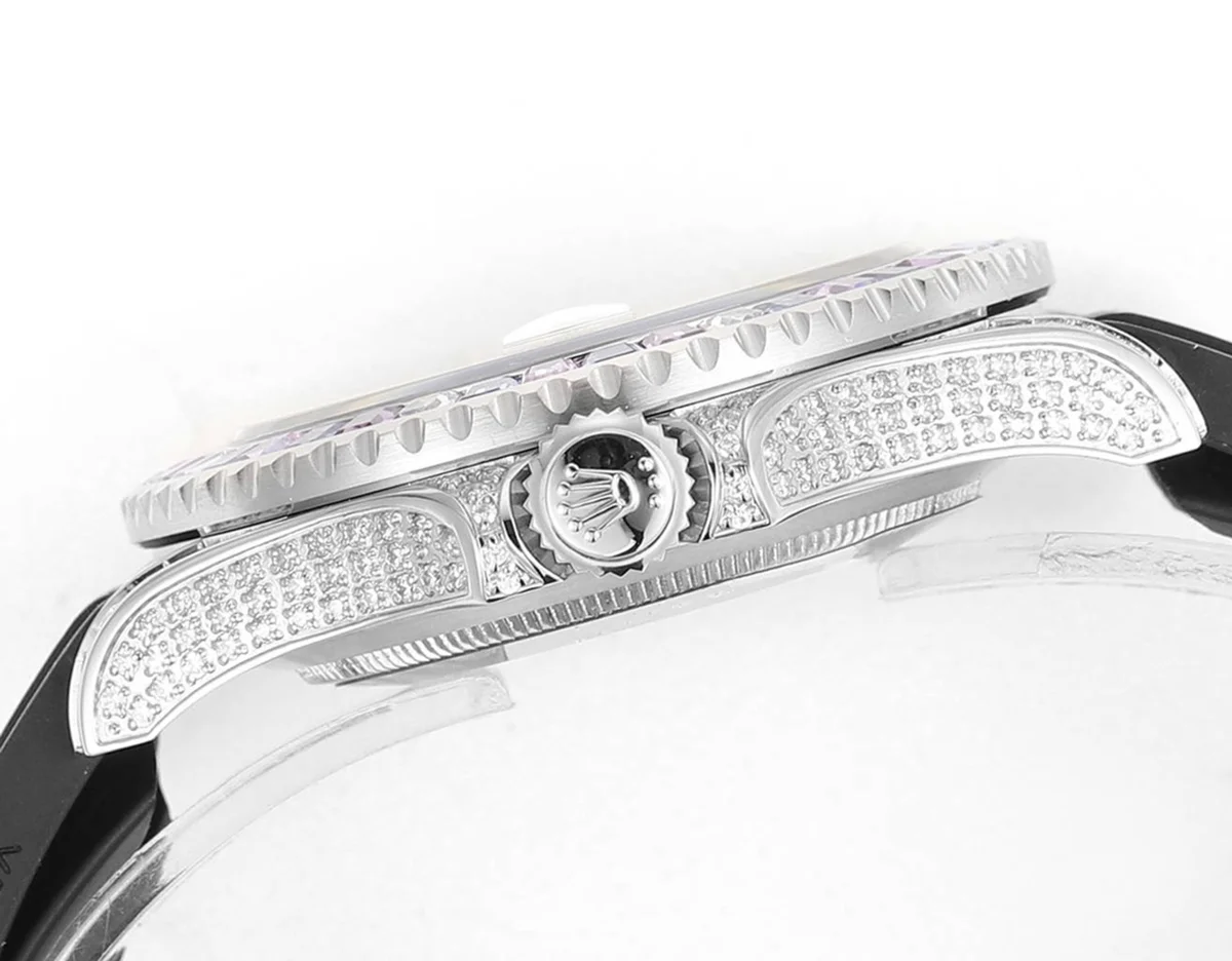 Yacht Master 40 Grey Dial with Rainbow Diamond Bezel