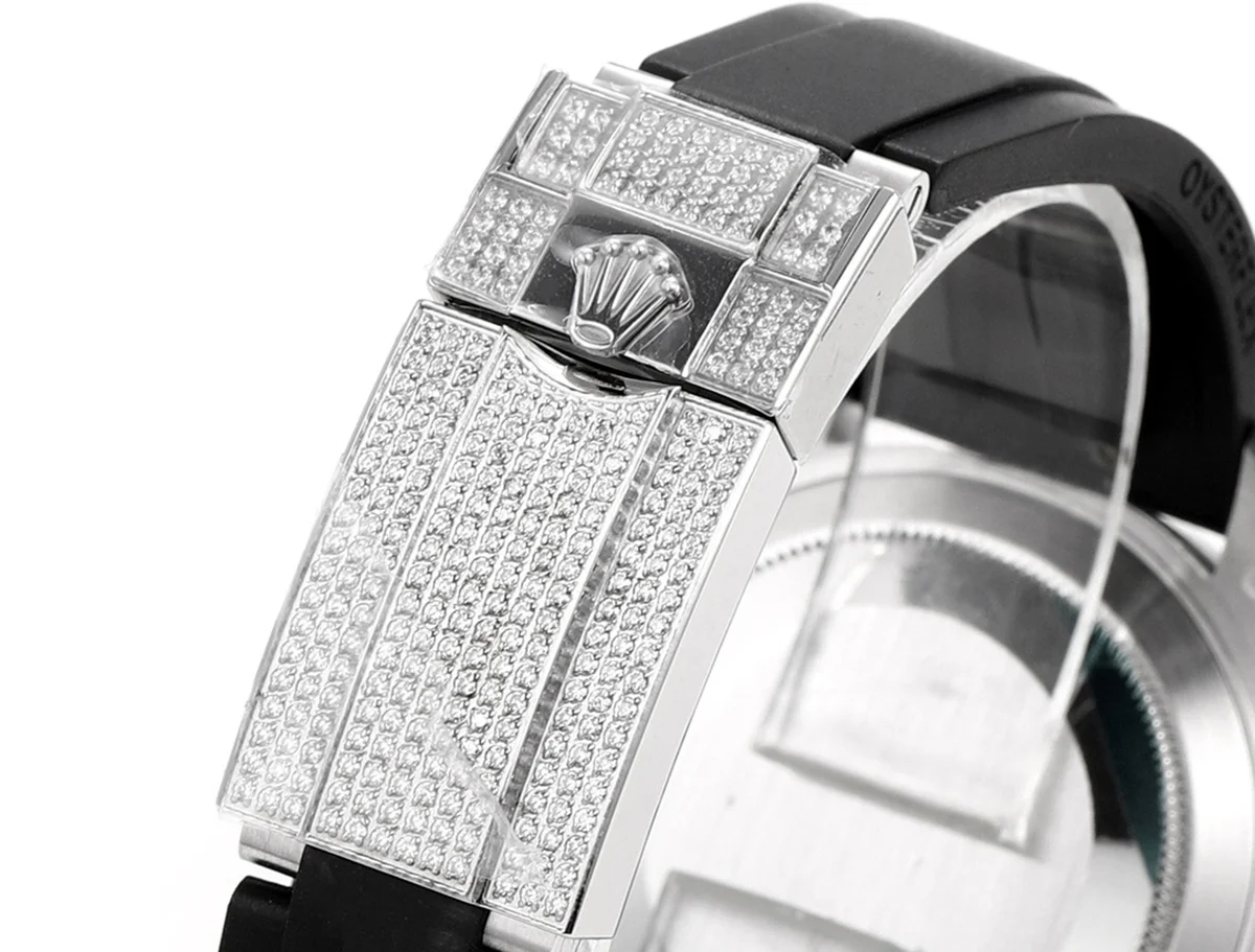 Yacht Master 40 Grey Dial with Rainbow Diamond Bezel