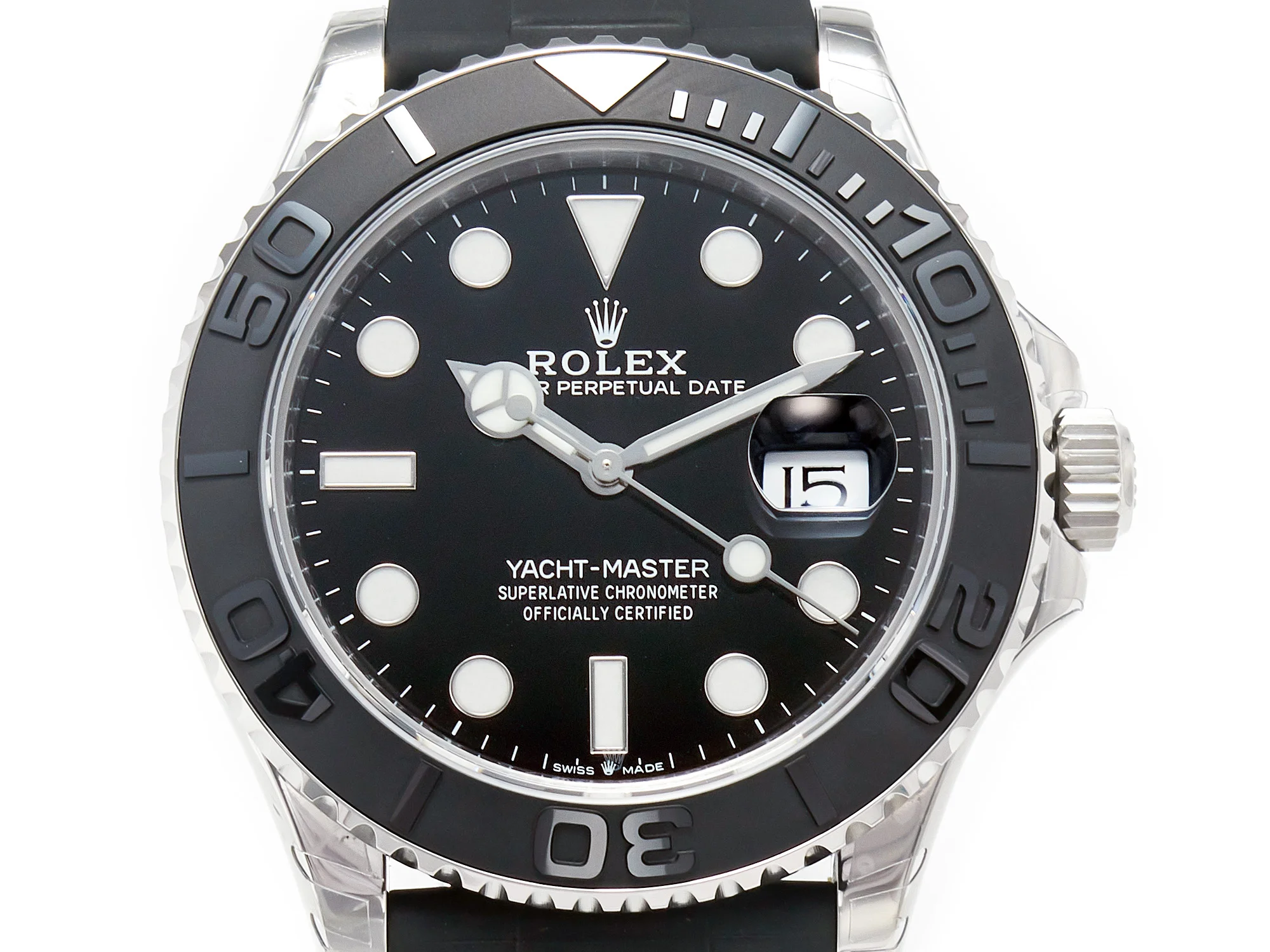 Yacht-Master 42mm 226659 VSF 1:1 Best Edition 3D Black Ceramic Bezel on Black Rubber Strap VS3235